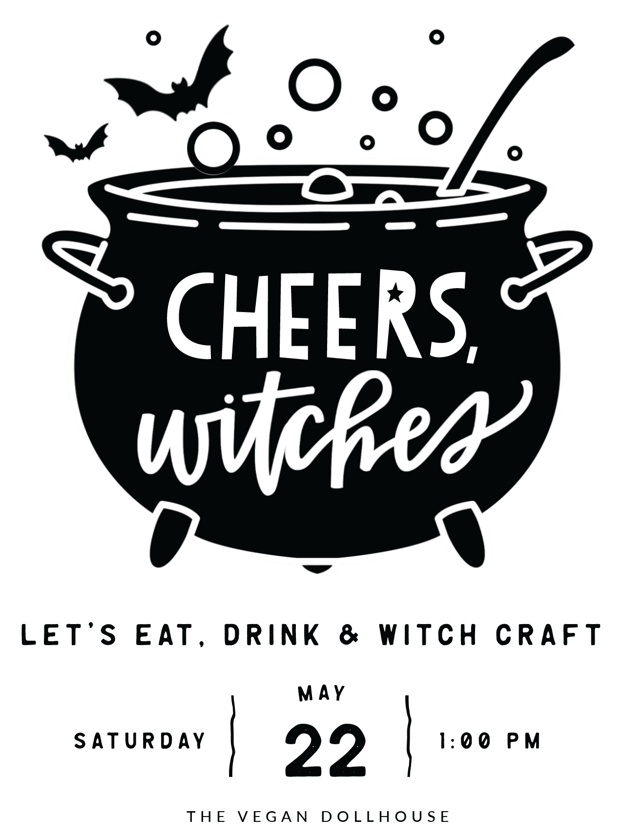 witchcraft birthday party invitation
