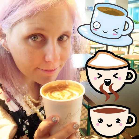 my first soy latte in Tokyo