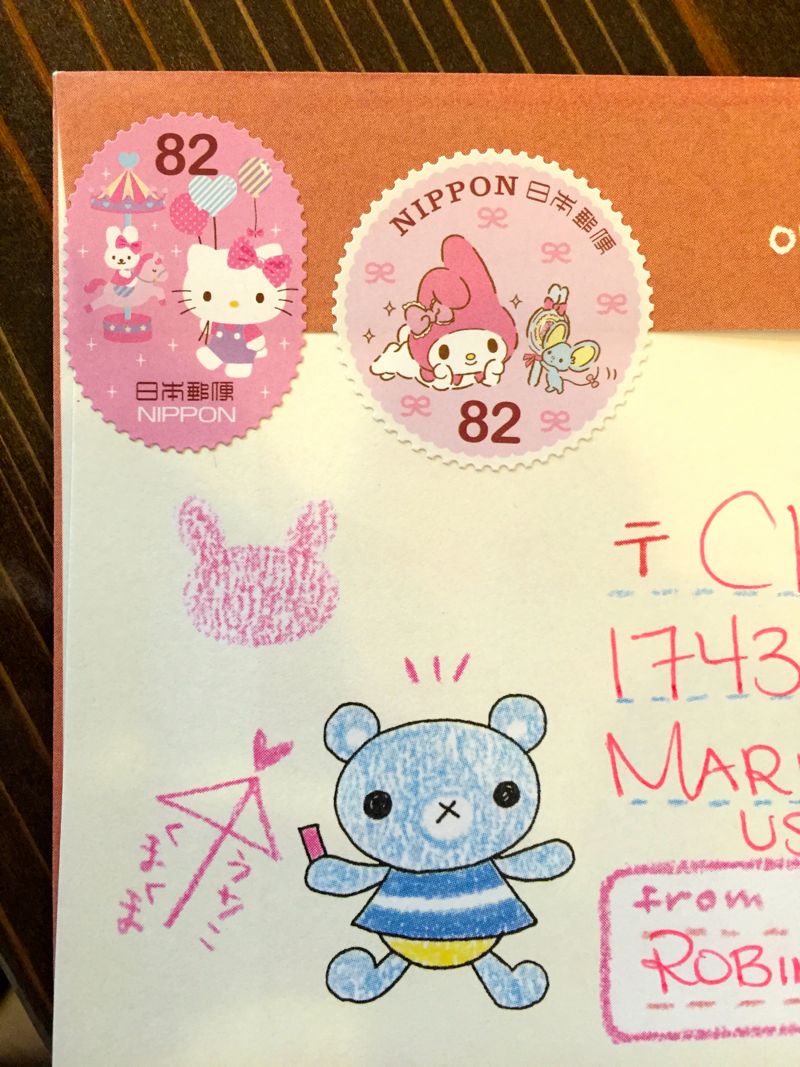 Hello Kitty Stamps in Tokyo