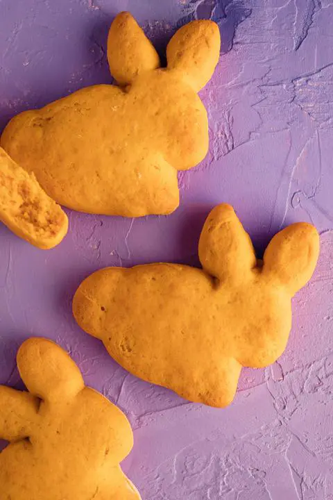 vegan sweet potato bunny biscuits