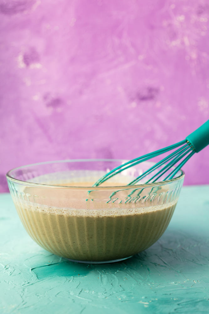 Whisking the Spiced Butternut Squash Ice Cream