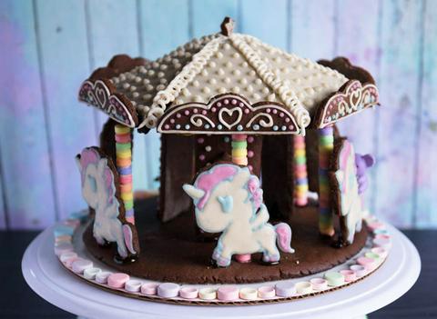 vegan gingerbread carousel