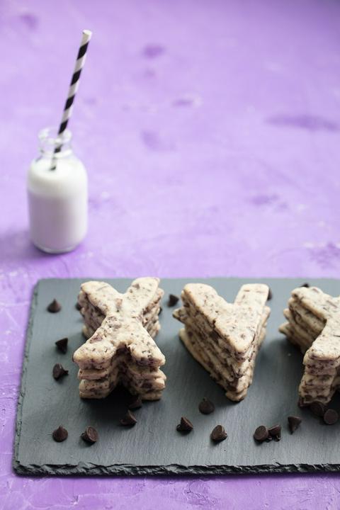 Vegan Chocolate Chip Cutout Cookies