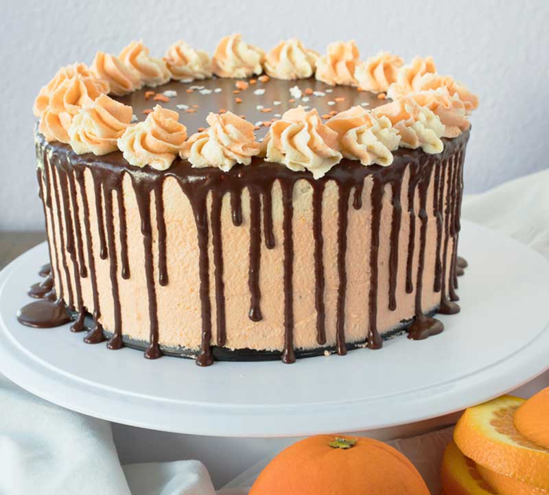vegan chocolate orange cake