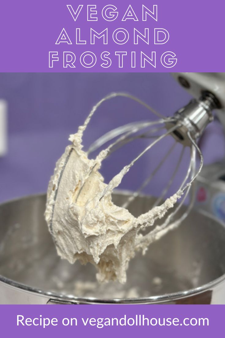 Vegan Dollhouse Almond Buttercream Frosting
