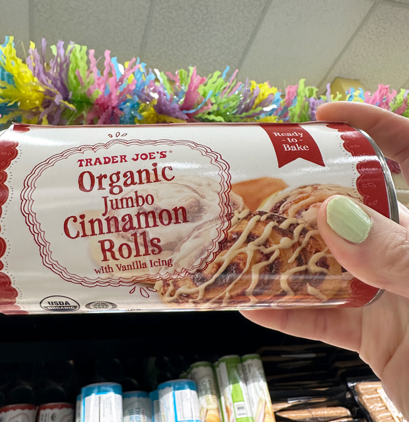 Trader Joe’s vegan cinnamon rolls