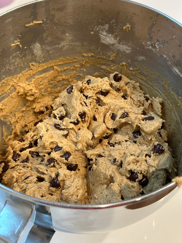 double batch of coffee cookie dough