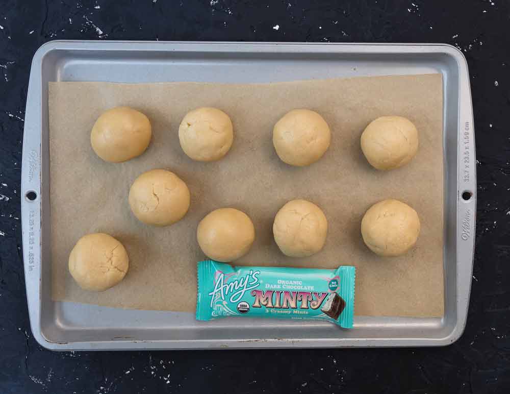 vegan cookie dough balls the size of golf balls