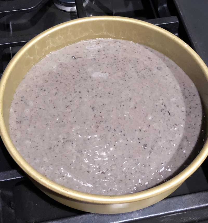 vegan cookies n cream cake batter