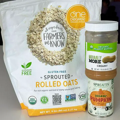 the 3 ingredients in their packages.