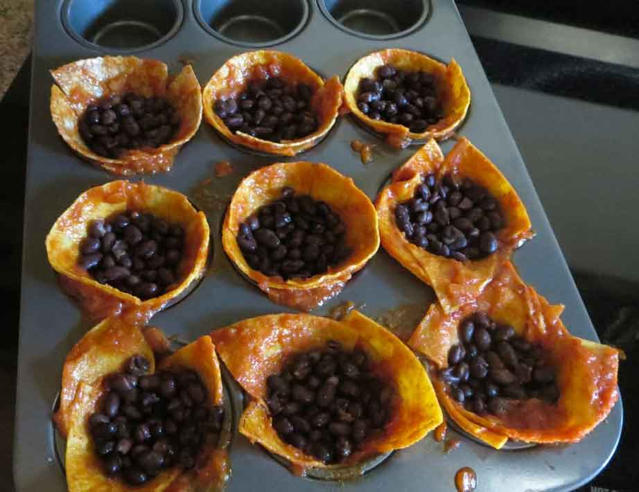 vegan enchilada mini cakes