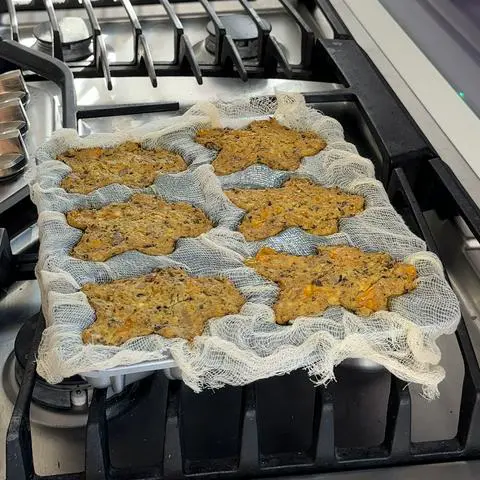 gingerbread people frittatas fresh out of the oven.