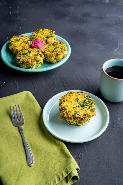 Vegan Kale Mushroom frittata