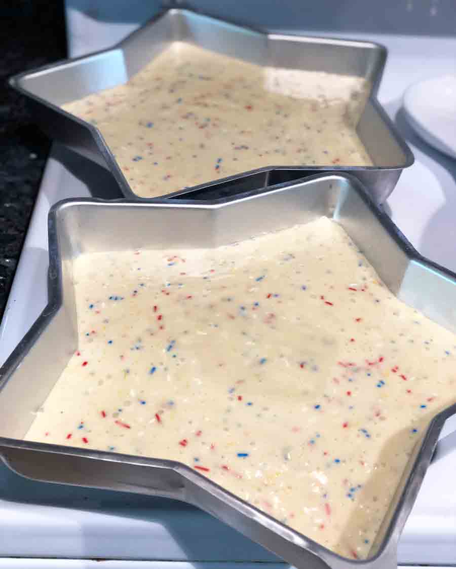 vegan funfetti lemonade cake batter