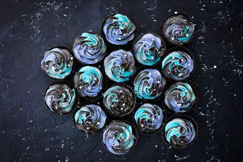 vegan milky way galaxy buttercream frosting