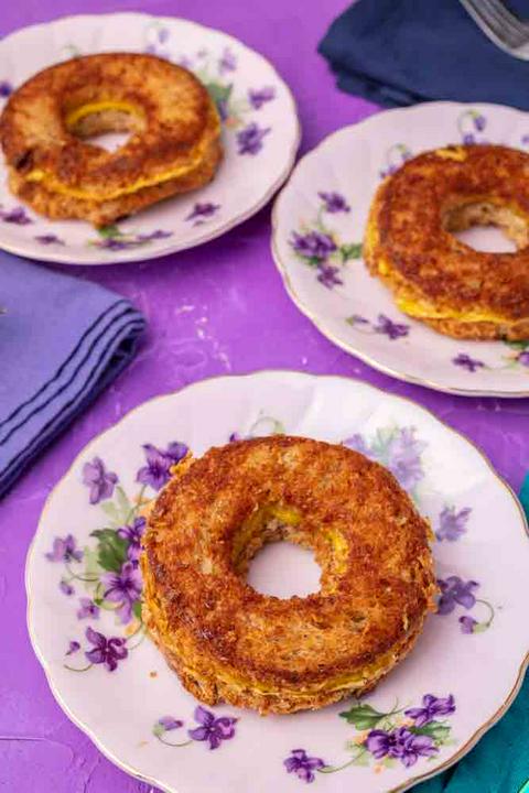 vegan grilled cheese donuts