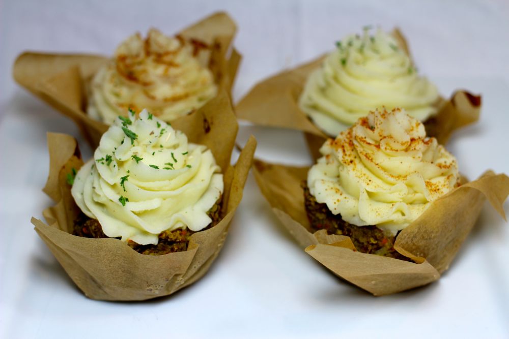 vegan lentil loaf cupcakes