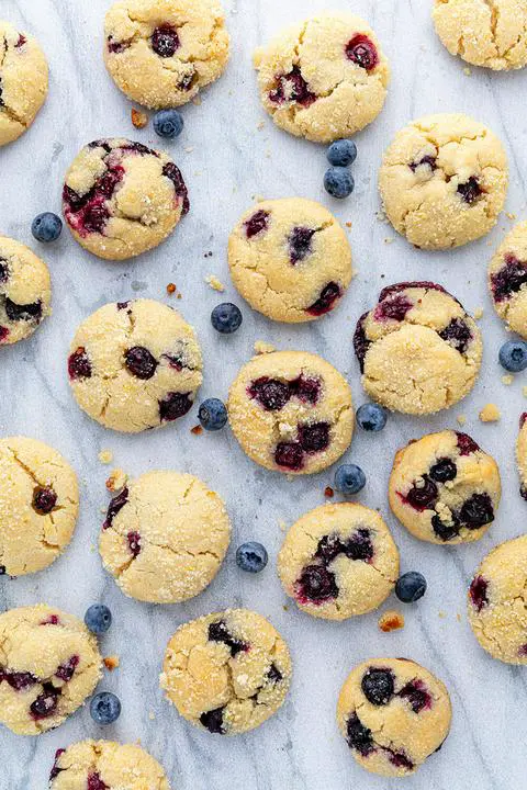 vegan blueberry lemon cookies