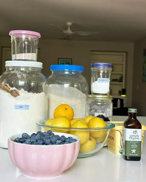 lemon blueberry cookies ingredients
