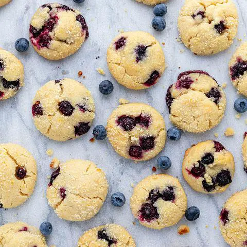 vegan lemon blueberry cookies