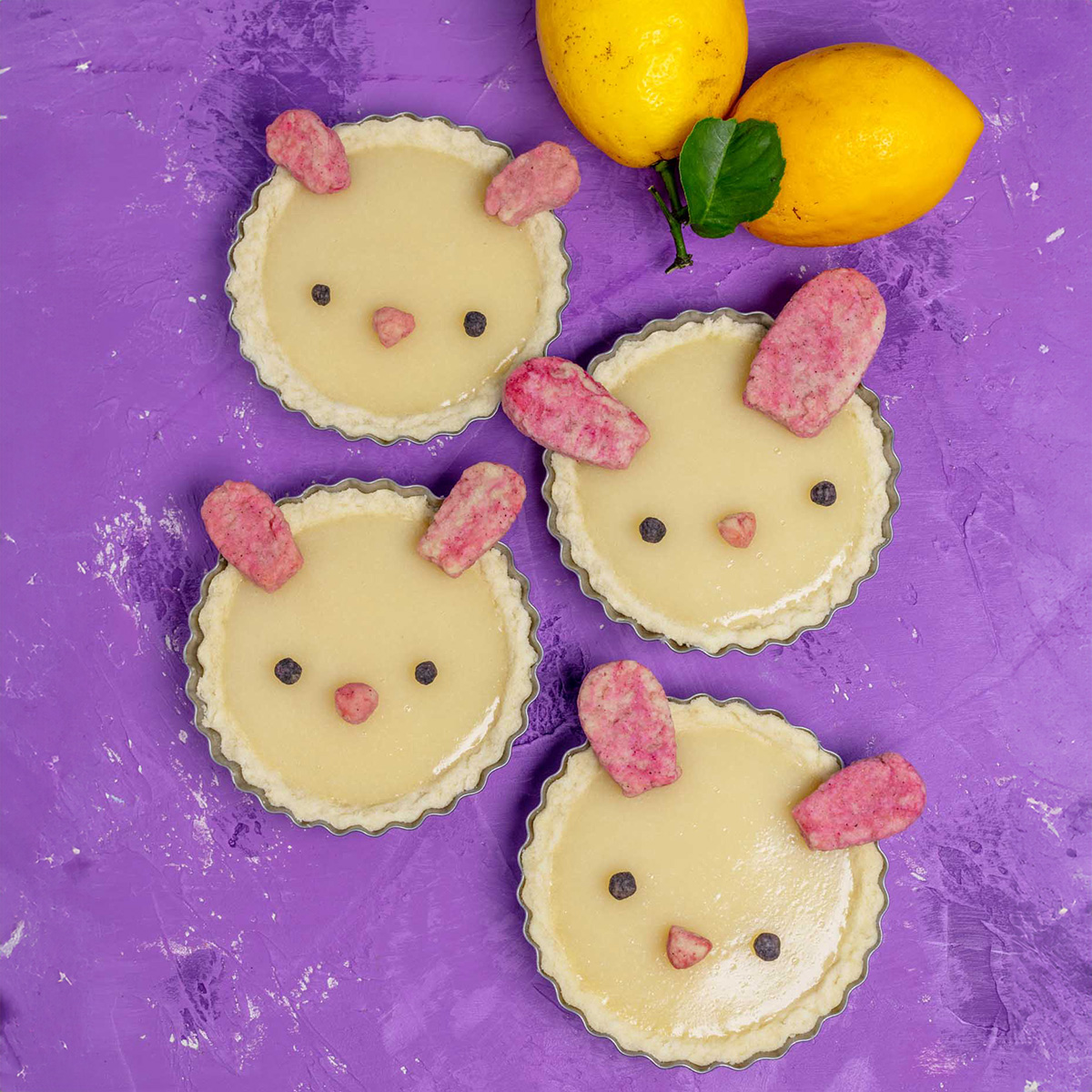 vegan lemon tartlets