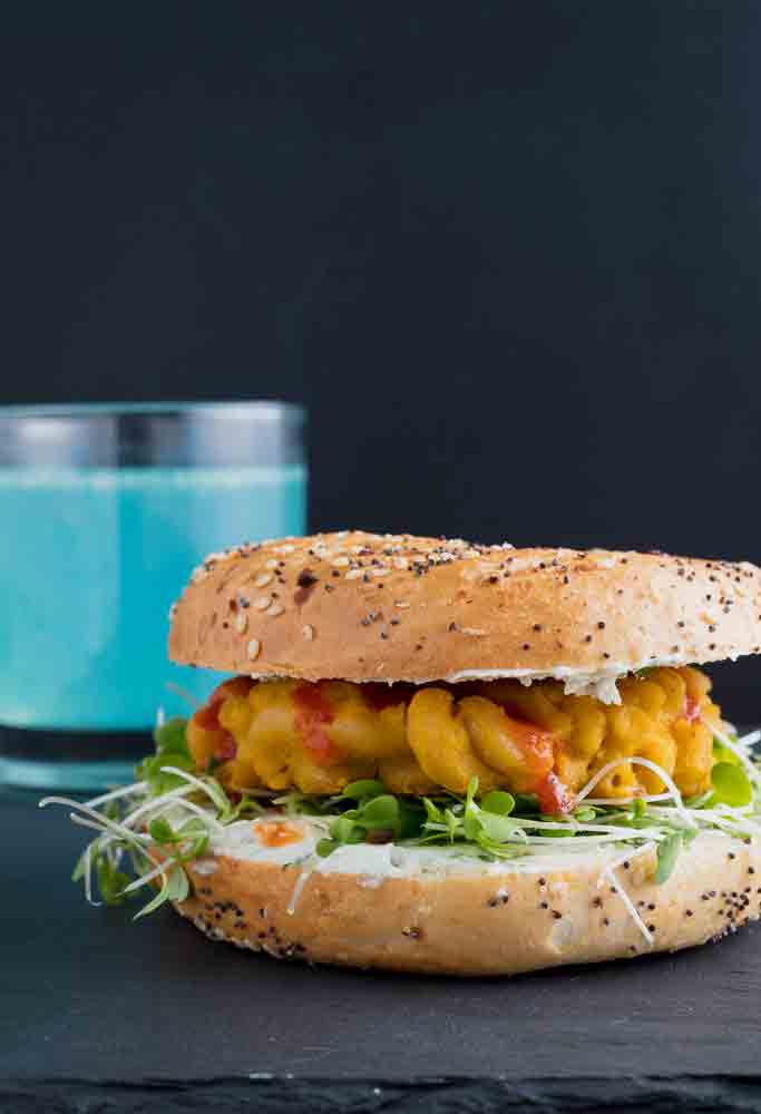 vegan macaroni and cheese donuts