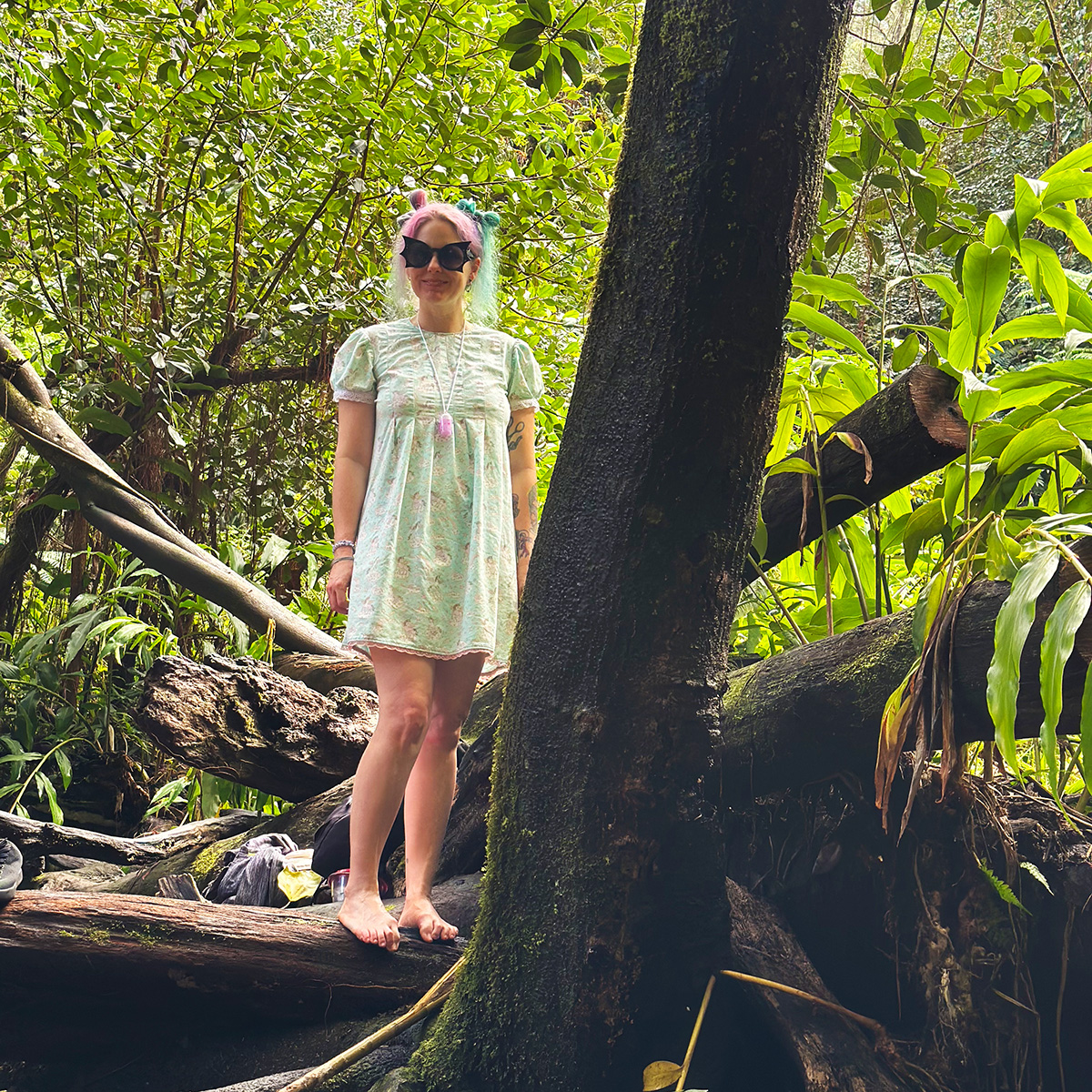 me at the Twin Falls in Maui.