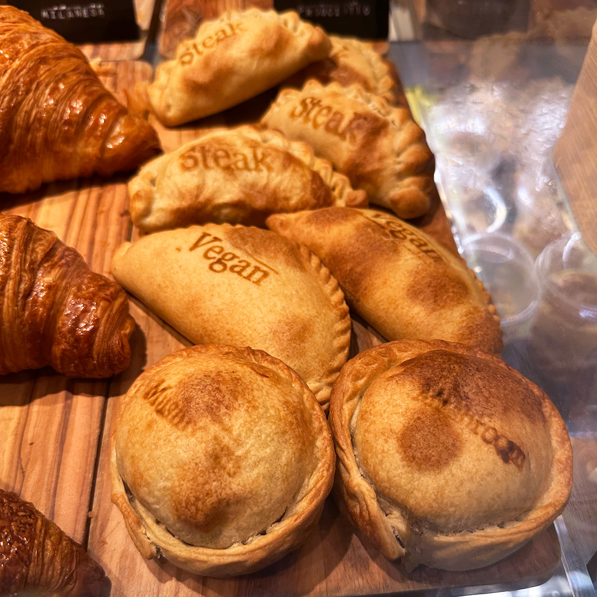 vegan empanadas at Momona bakery in Maui.