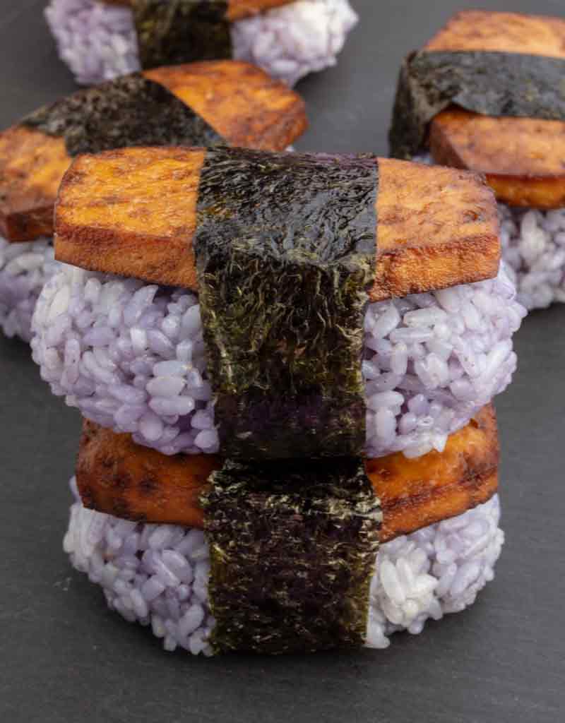 purple halloween coffin musubi