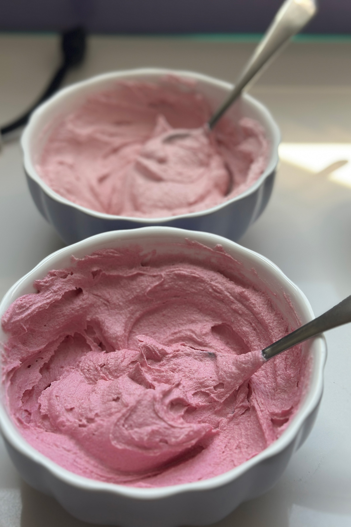 naturally colored pink frosting