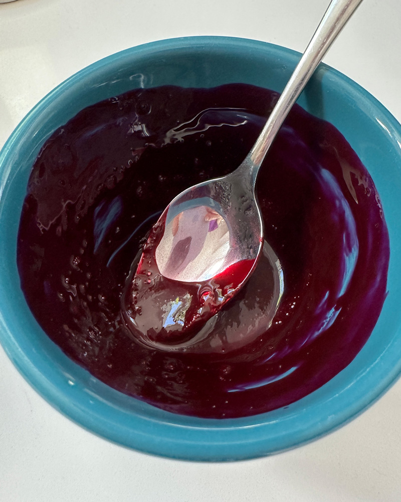 making the exberry vegan and all-natural food coloring