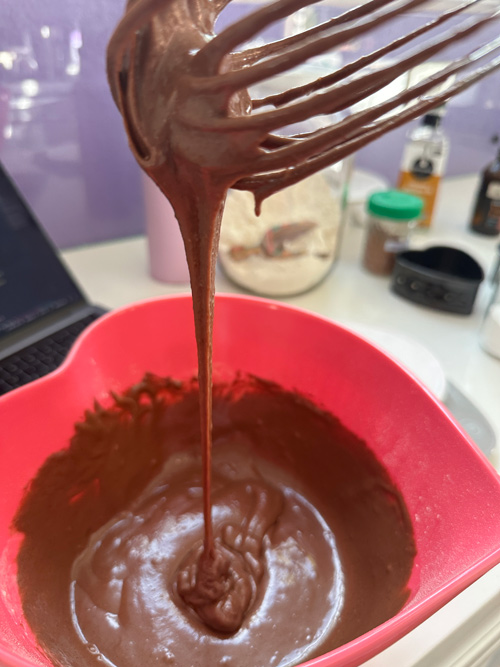 vegan chocolate cake batter