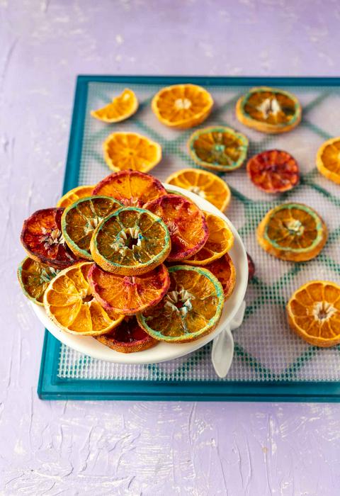 dehydrated candied orange slices
