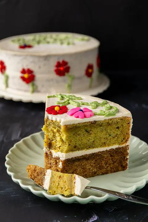 Goodnight Rose: Pistachio-Cardamom Cake with Rosewater Frosting Recipe on  Food52