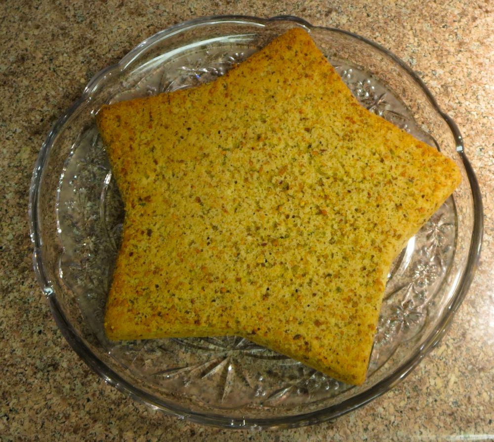 star shaped vegan cake