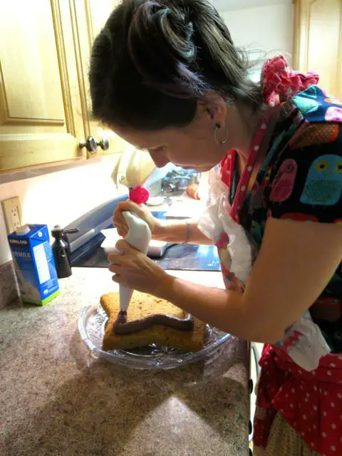 making vegan pistachio rose cake