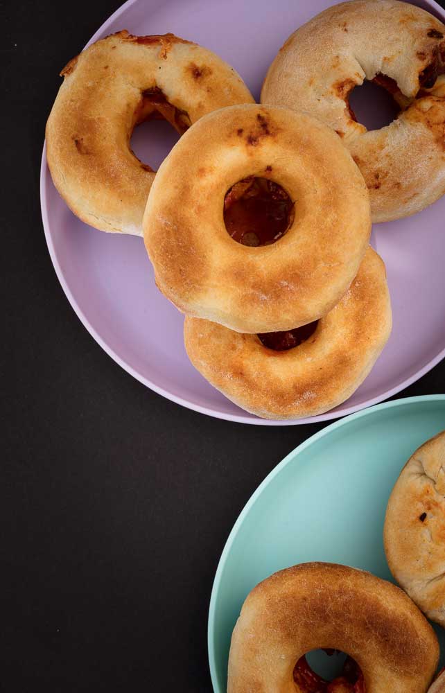 vegan pepperoni pizza donuts