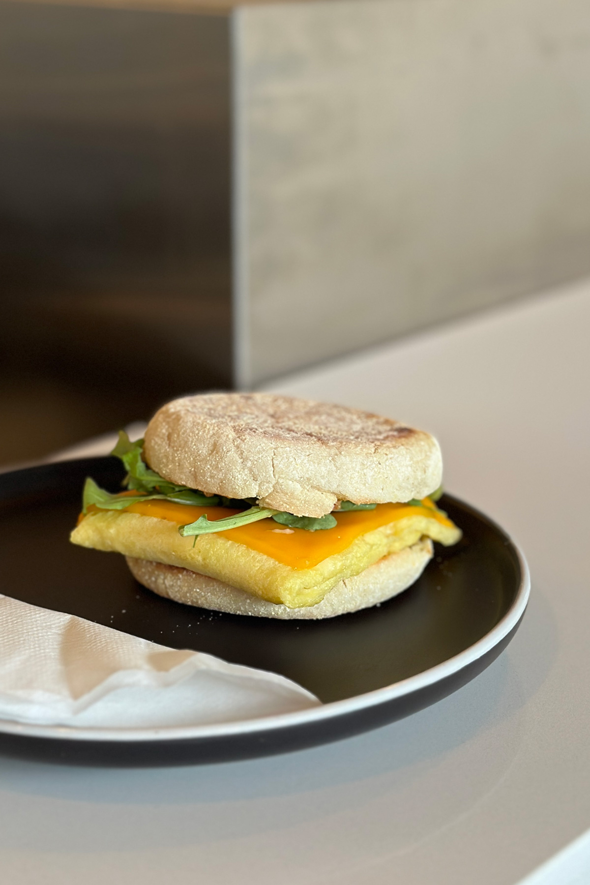 vegan breakfast sandwich at Day Lily Coffee Shop in Portland