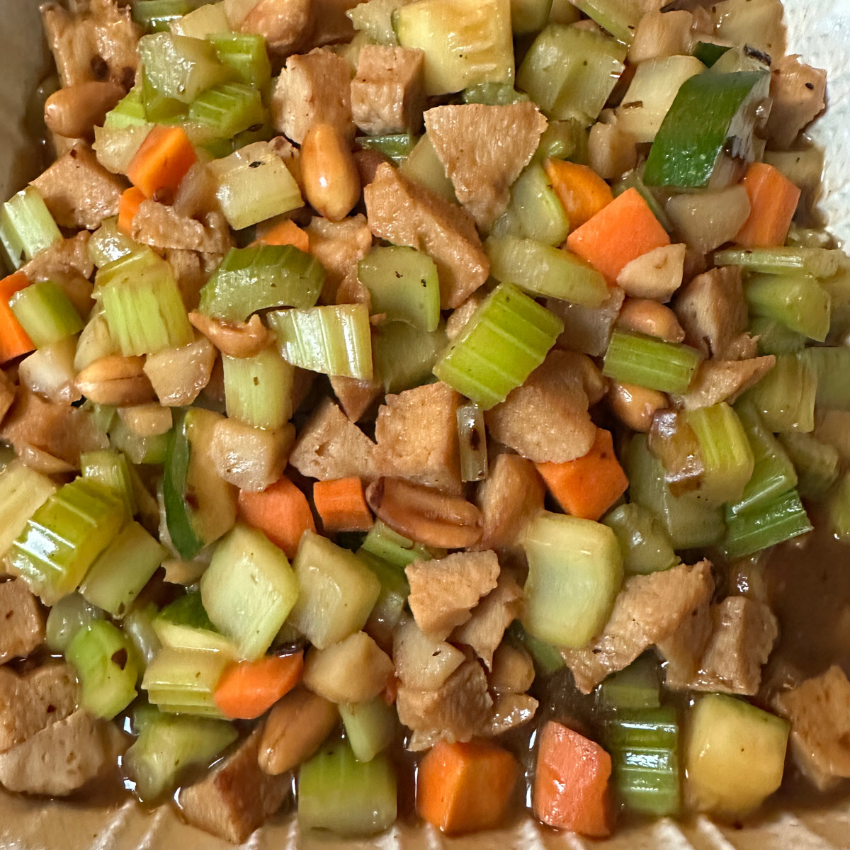 vegan kung pao chicken from Yuan Su