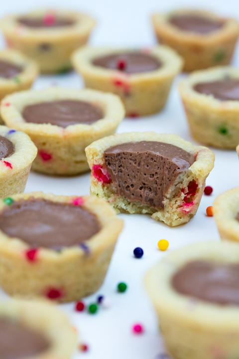 Vegan Confetti Cookie Chocolate Pudding Cups