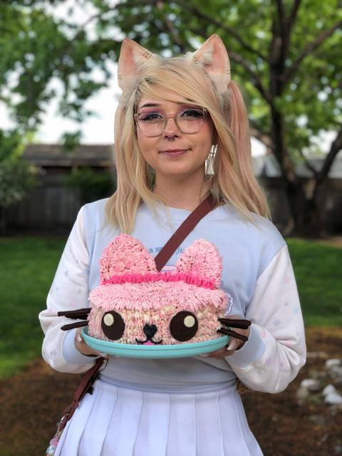 vegan pumpkin spice birthday cake