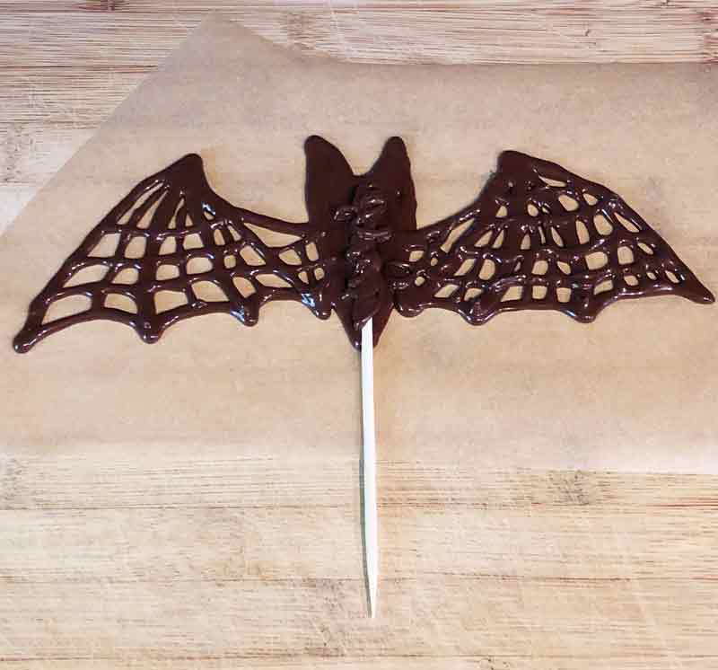 drawing vegan chocolate bats