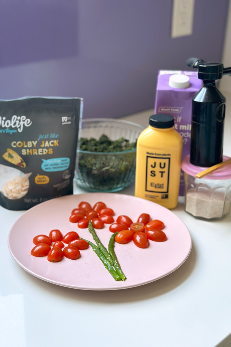 ingredients needed to make vegan quiche