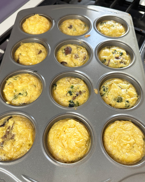 mini crustless quiche