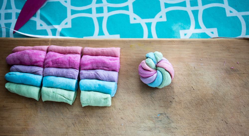 Making Vegan Rainbow Bagels