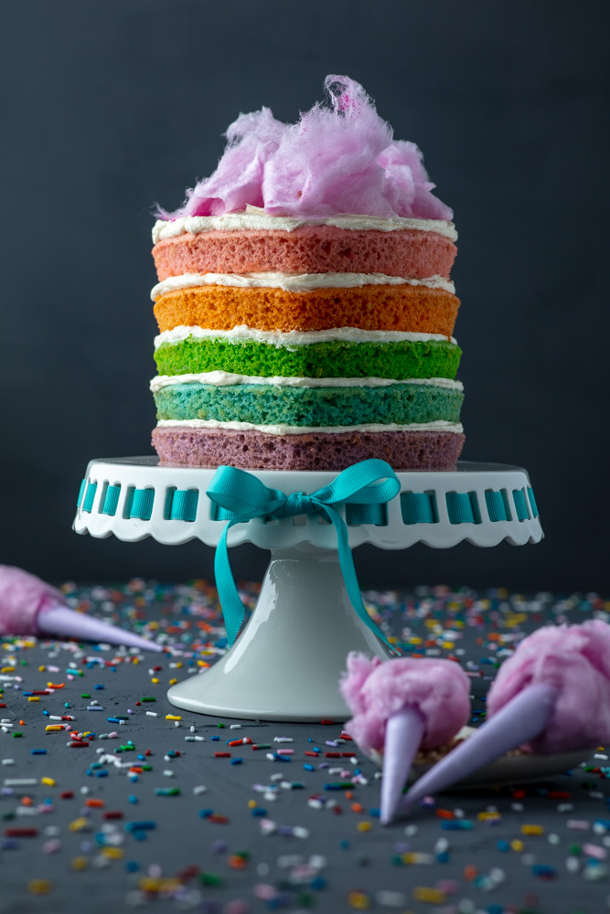 How to make a rainbow cake - YouTube