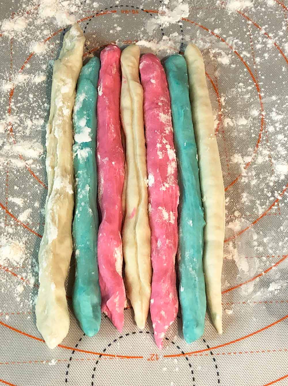 trans flag pasta dough