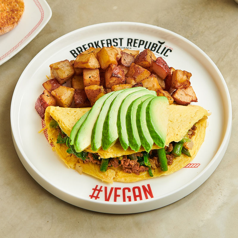 vegan harvest omelet from Breakfast Republic in San Diego.