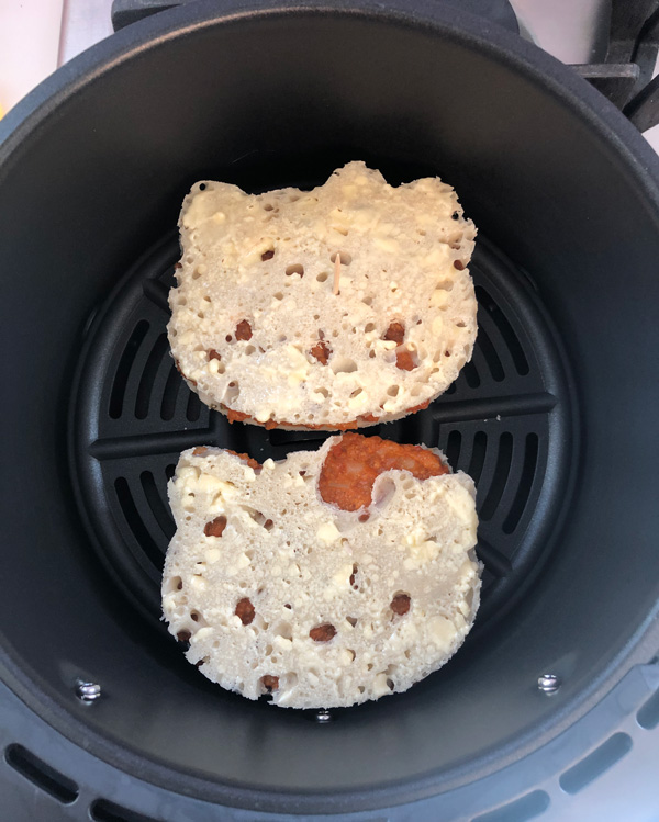 vegan sobrasada sandwiches in the air fryer