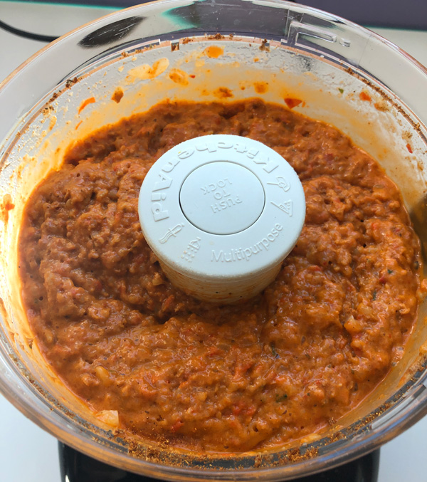 sobrasada in the food processor